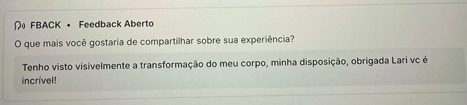 Depoimento de paciente